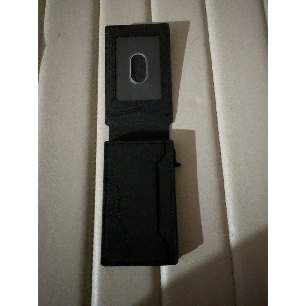 Denim Black RFID Blocking Slim Unisex Wallet ID Slot Up To 9 Cards